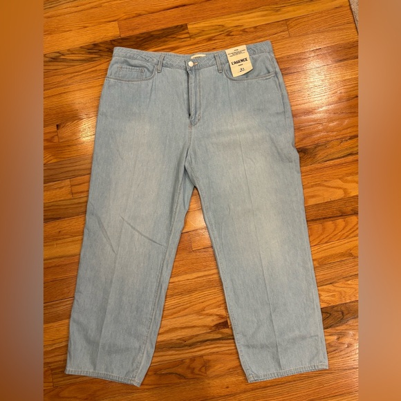 L'AGENCE Women's Light Blue Ankle Jeans